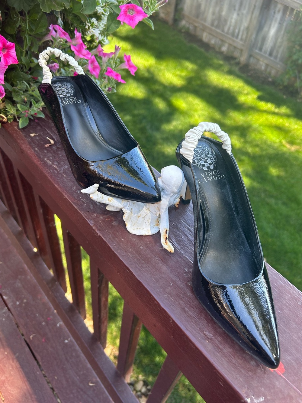VINCE CAMUTO, Size 7 Women's Patent Leather Slingback Pumps - Picture 12 of 12